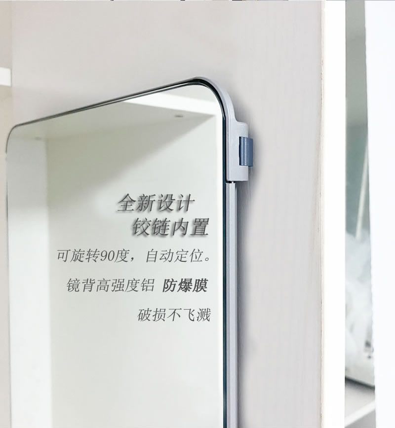 N series flat mirror, dedicated mirror for the back of door panels